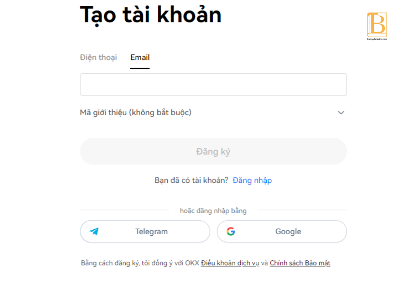 đăng ký tài khoản.Huongdancrypto.com 