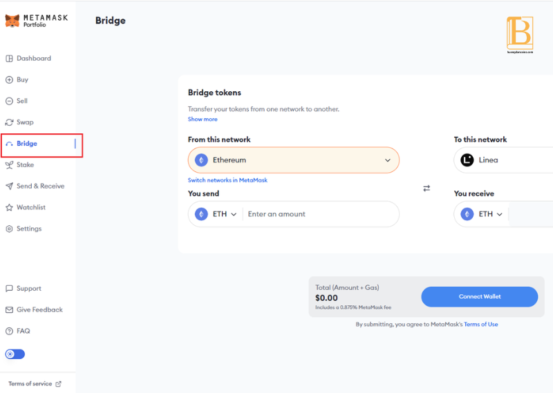 Bridge ETH sang Linea -Huongdancrypto.com